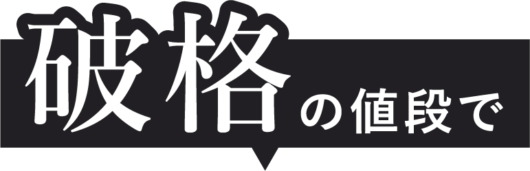 破格の値段　吹き出し